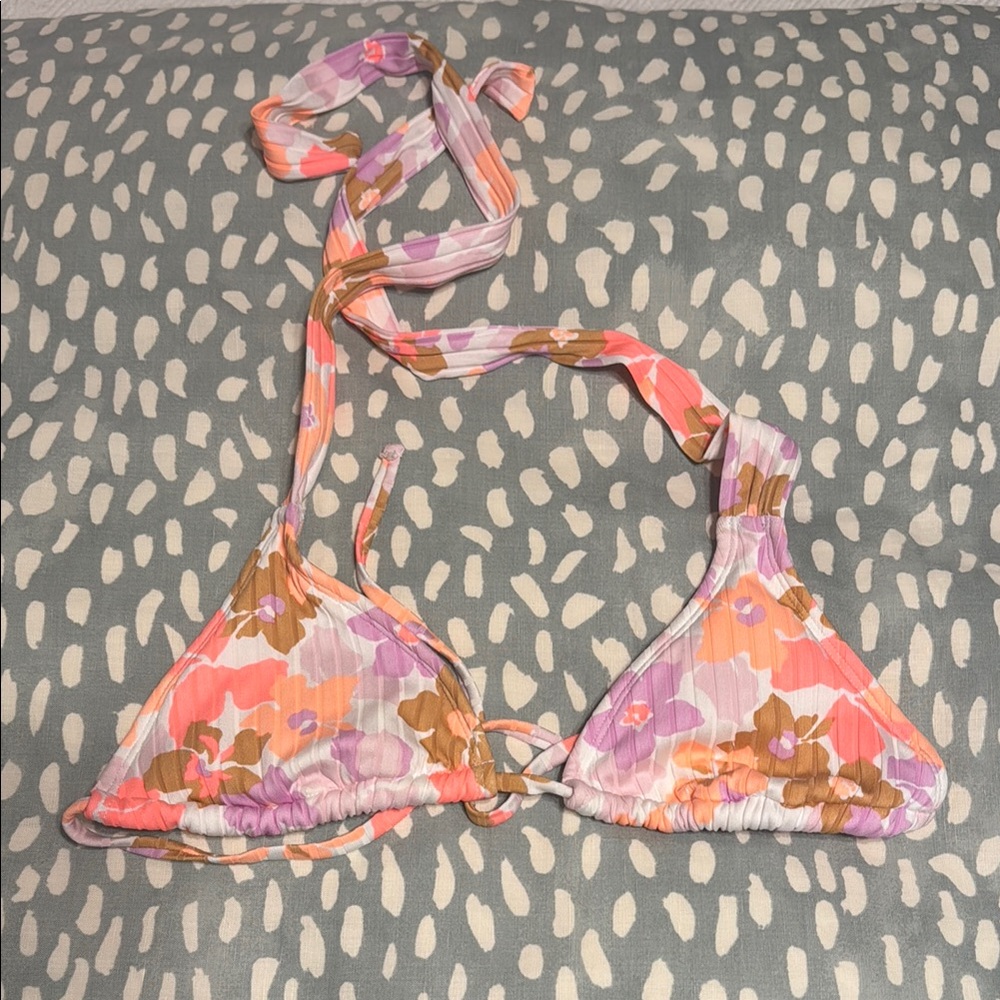 Target Floral Bikini Top - Pink, Purple, Brown
